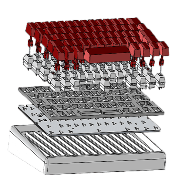 Keyboard Exploded